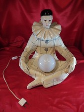 Alte Pierrot Lampe Harlekin Lampe Tischlampe Nachttischlampe Vintage Retro (4582