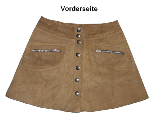 Vintage velours lederrock - vintage,