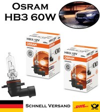 2x Osram HB3 60W 12V P20d 9005