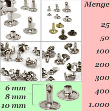 25 - 1000 Stück Hohlnieten