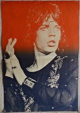 ROLLING STONES  -Mick Jagger-   großes TOURPOSTER  1973