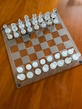 Schachspiel, neu, Glas
