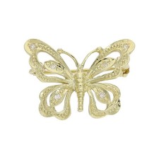 Schmetterling brosche gold 585 - brosche,
