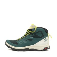 Salomon Herren Outline Mid GTX Stiefel Grü Gelb Knöchelhoch Wanderschuhe EU 44⅔