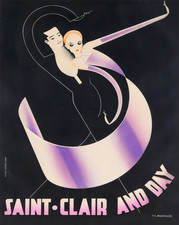 Art deco tanz poster saint - art,