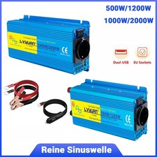 500W 1000W 12V 24V auf 230V