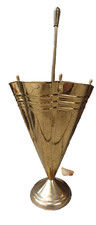 50er Jahre Schirmständer Eistüte  Messing, mid century Vintage Umbrella Stand