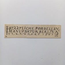 1930 KPM Staatliche Porzellan Manufaktur Berlin Werbeanzeige Reklame Advertising