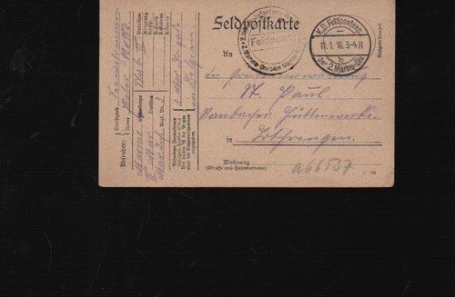 Feldpostkarte - (a66537),