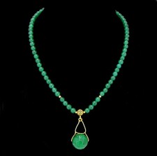 Smaragd-Kette mit Anhänger
