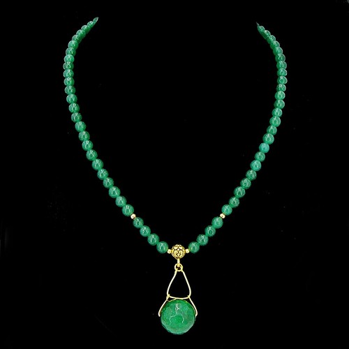 Smaragd kette mit - smaragd-kette, anhänger