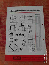 Nimak Prospekt 70er Jahre Schweißmaschinen Elektrodenhalter und Elektroden
