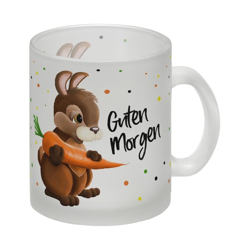Guten morgen glas tasse - glas,