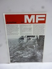 Orig. Schlepper Prospekt Massey Ferguson Drehpflüge von MF Traktor 2 Seiten