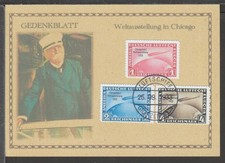 ✔️ Deutsches Reich Graf Zeppelin Chicago Fahrt 1930 SELTENE...