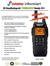 President RANDY III +AM/FM CB