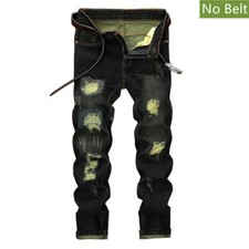Herren skinny zerrissen moto - skinny,