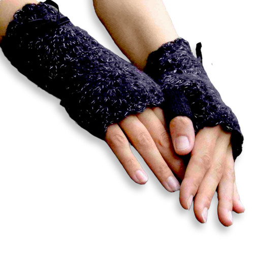 Edle woll handstulpen mohair - woll,