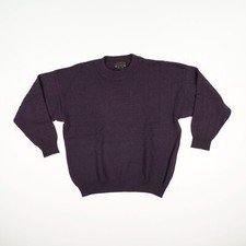 Tom Hanbury Herren Pullover Gr. 50 Lila Strickpullover Langarm Rundhals Wolle