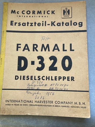 Ersatzteilliste ihc cormick - ihc, mc