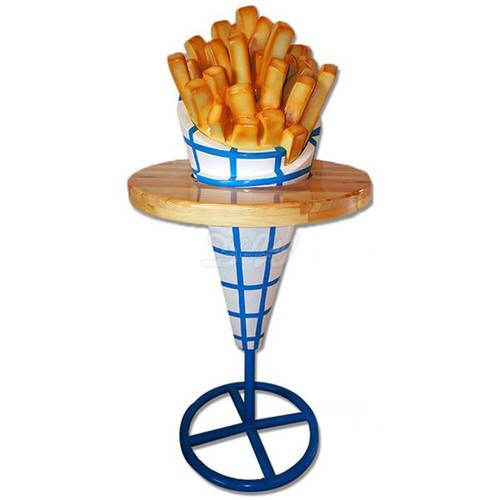 Pommes frites tüte tisch - frites,