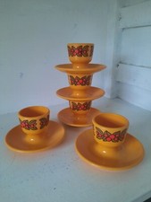 5 Vintage Eierbecher EMSA 70er