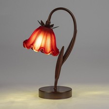 LED Lampe Blume H. 29cm matt