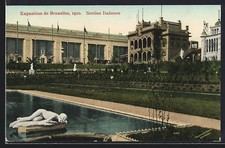 AK Bruxelles, Exposition Universelle 1910, Section Italienne, Ausstellung 