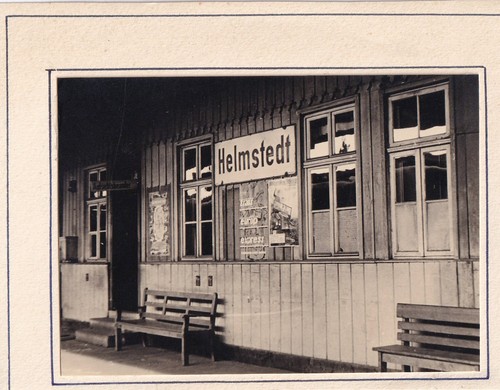 Foto bahnhof helmstedt 1959 - foto,