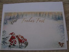 kleine Postkarte mit weißen