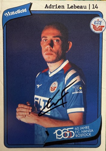 Autogrammkarte adrien lebeau - autogrammkarte,