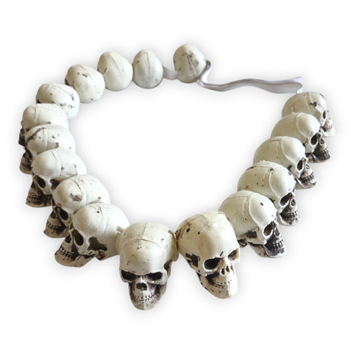 Totenkopf halskette xxl - totenkopf,