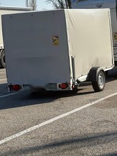 Humbaur Anhänger mit Plane & Spriegel grau, Ladehöhe 1800mm