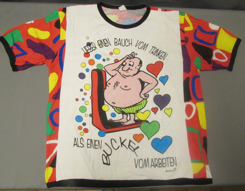 Buntes shirt mit spruch 7 - buntes, gr.