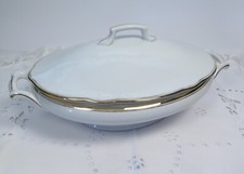 Porzellan Terrine  Bavaria Schumann Oval Porzellan weiß alt 1918-1929 Fassung 1l