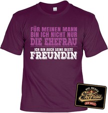 Ehefrau Geschenkset : Sprüche T-Shirt + Blschschild - Geburtstag / Hochzeitstag