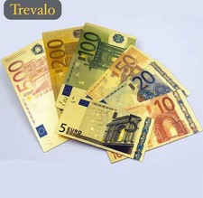 Euro Gold Banknoten Set Geld