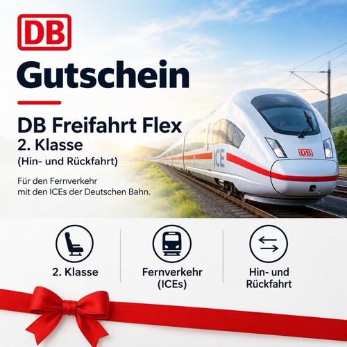 Gutschein freifahrt flex - db,