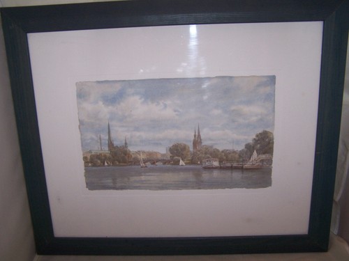 Aquarell außenalster - *,
