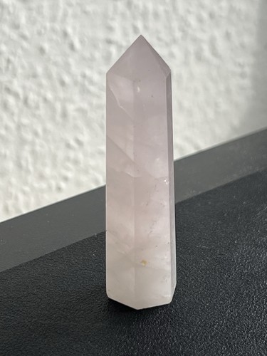 Rosenquarz turm 75mm edelstein - rosenquarz,