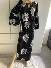Lascana Maxikleid Kleid Neu Gr 40 schwarz weiß