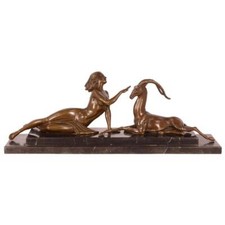Bronzefigur Amazone mit