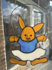 Tiffany Glas, Hase, Osterhase, Ostern,Fensterdeko, Handarbeit, Fensterbild