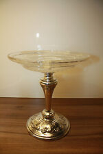 Jugendstil, Etagere, Tafelaufs., WMF, Art Nouveau, versilb., geschli. Glasschale