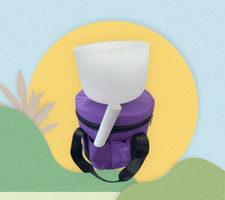 Kristall Klangschale mit