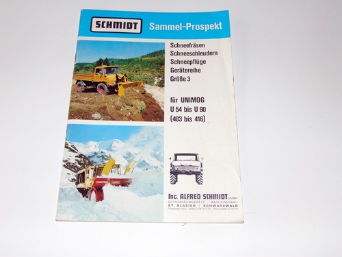 Schmidt sammel prospekt 1973 - prospekt,