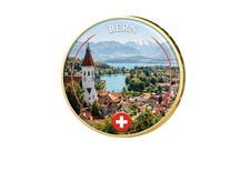 2 Euro vergoldet Bern -
