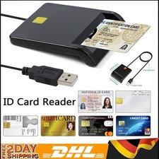 Personalausweis USB 2.0 Chipkartenleser Lesegerät Kartenleser für SIM ID Card DE