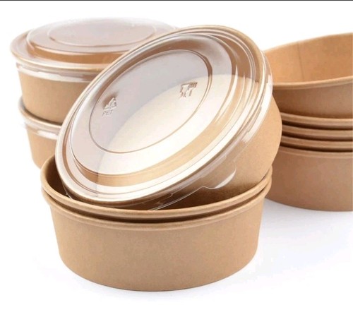 Kraft salat box - 500ml, stk