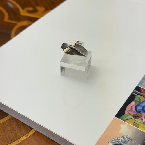 925 silber ring diamant 02 - ring, 0,02